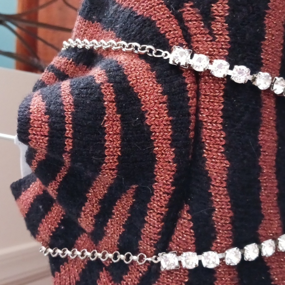 Austrian crystal lariat necklace - Picture 2 of 3